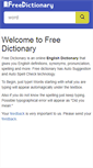 Mobile Screenshot of freedictionary.org